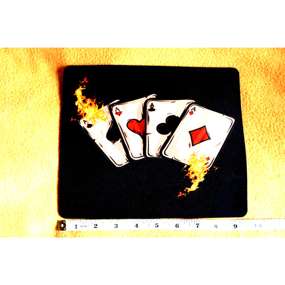 Brand New Poker Card Casino Aces High Quality Mouse Pad 9.25x8 in - Picture 3 of 4